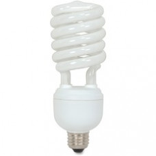 Satco 40-watt T4 Spiral CFL Bulb - 40 W - 120 V AC - Spiral - T4 Size - White Light Color - E26 Base - 10000 Hour - 6920.3°F (3826.8°C) Color Temperature - 82 CRI - Energy Saver - 1 Each