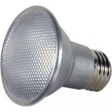 Satco 7PAR20 LED 3K Bulb - 7 W - 120 V AC - PAR20 Size - Soft White Light Color - 25000 Hour - 4940.3°F (2726.8°C) Color Temperature - 90 CRI - 40° Beam Angle - Dimmable - Energy Saver - 1 Each