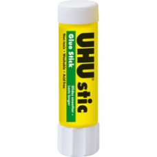 Saunders UHU stic Washable Glue Stick - 0.29 oz - 24 / Box - White