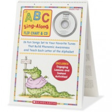 Scholastic Res. PreK-1 ABC Sing-Along Flip Chart - Theme/Subject: Learning - Skill Learning: Alphabet, Phonemic Awareness, Letter Recognition