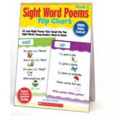 Scholastic Sight Word Poems Flip Chart - Theme/Subject: Learning, Fun - Skill Learning: Reading, Word Recognition - 1 Each