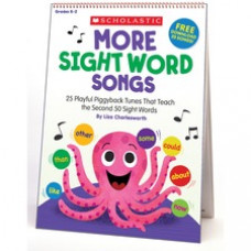 Scholastic K-2 More Sight Words Flip Chart/CD - Theme/Subject: Learning - Skill Learning: Reading - 1 Each