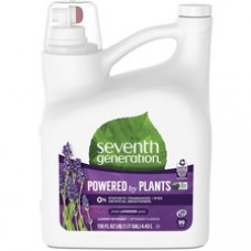 Seventh Generation Laundry Detergent - Liquid - 1.17 gal (149.76 fl oz) - Lavender ScentBottle - 1 Each - Clear