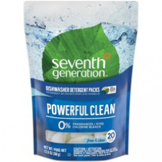 Seventh Generation Dishwasher Detergent - Free & Clear Scent - 240 / Carton