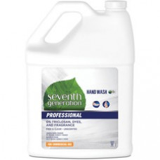 Seventh Generation Professional Hand Wash Refill - Free & Clear - 1 gal (3.8 L) - Bottle Dispenser - Clear - Carry Handle, Dye-free, Triclosan-free, Fragrance-free - 1 Each