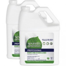 Seventh Generation Disinfecting Kitchen Cleaner Refill - 128 fl oz (4 quart) - Lemongrass Citrus Scent - 2 / Carton