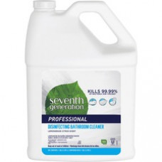 Seventh Generation Disinfecting Bathroom Cleaner Refill - 128 fl oz (4 quart) - Lemongrass Citrus Scent - 1 Each