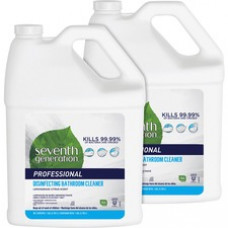 Seventh Generation Disinfecting Bathroom Cleaner Refill - 128 fl oz (4 quart) - Lemongrass Citrus Scent - 2 / Carton