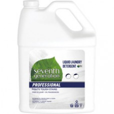 Seventh Generation Professional Liquid Laundry Detergent - Liquid - 128 fl oz (4 quart) - Bottle - 1 Each - White