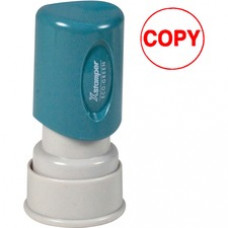 Xstamper Pre-Inked COPY Stamp - Message Stamp -  "COPY" - 0.63" Impression Diameter - Red - Plastic Cap - Recycled - 1 Each