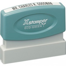 Xstamper Custom Single Line Pre-inked Stamp - Custom Message Stamp - 0.12
