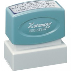 Xstamper Custom Endorsement Pre-inked Stamp - Custom Message Stamp - 1
