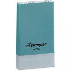 Xstamper Single Line Stamp - Custom Message Stamp - 1 Line(s) - 0.19