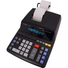 Sharp EL-2196BL 12 Digit Printing Calculator - 3.7 LPS - 4-Key Memory, Heavy Duty, Item Count - AC Supply Powered - 5