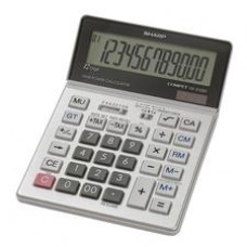 Sharp Calculators VX-2128V 12-Digit Commercial Desktop Calculator - 4-Key Memory, Sign Change, Backspace Key, Auto Power Off, Fixed Decimal, Double Zero - 12 Digits - LCD - Battery/Solar Powered - 1.1