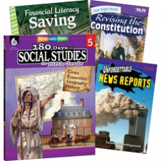 Shell Education Learn At Home Social Studies Books Printed Book - Book - Grade 5 - English