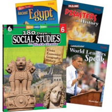 Shell Education Learn At Home Social Studies Books Printed Book - Book - Grade 6 - English