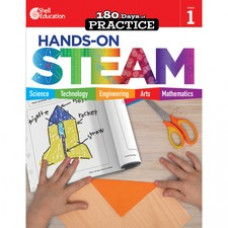 Shell Education 180 Days: Hands-On STEAM: Grade 1 Printed Book - Book - Grade 1 - English