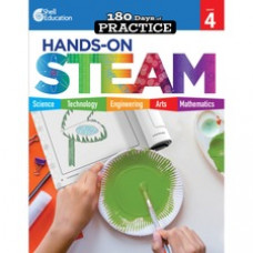 Shell Education 180 Days: Hands-On STEAM: Grade 4 Printed Book - Book - Grade 4 - English