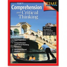 Shell Education Grade 4 Comprehension/Critical Thinking Book Printed/Electronic Book by Greathouse Lisa. - Shell Educational Publishing Publication - Book, CD-ROM - Grade 4 - English