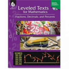 Shell Education Fractions/Math Leveled Texts Book Printed/Electronic Book by Lori Barker - Shell Educational Publishing Publication - 2011 June 01 - CD-ROM, Book - Grade 3-12 - English