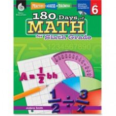 Shell Education Education 18 Days of Math for 6th Grade Book Printed/Electronic Book by Jodene Smith - Shell Educational Publishing Publication - 2011 April 01 - Book, CD-ROM - Grade 6 - English