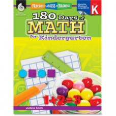 Shell Education 180 Days of Math for Kindergarten Book Printed/Electronic Book by Jodene Smith - Shell Educational Publishing Publication - 2011 April 01 - Book, CD-ROM - Grade K - English