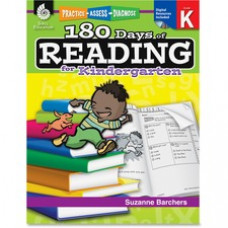 Shell Education 180 Days of Reading Grade K Book Printed/Electronic Book by Suzanne Barchers, Ed.D. - Shell Educational Publishing Publication - CD-ROM, Book - Grade K