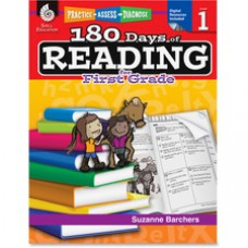 Shell Education 180 Days of Reading Grade 1 Book Printed/Electronic Book by Suzanne Barchers, Ed.D. - Shell Educational Publishing Publication - CD-ROM, Book - Grade 1