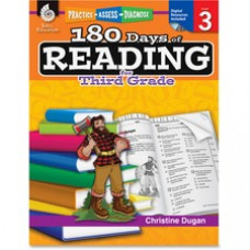 Shell Education 180 Days of Reading Grade 3 Book Printed/Electronic Book by Christine Dugan, M.A.Ed. - Shell Educational Publishing Publication - CD-ROM, Book - Grade 3
