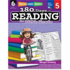 Shell Education 180 Days of Reading Grade 5 Book Printed/Electronic Manual Book by Margot Kinberg - Shell Educational Publishing Publication - CD-ROM, Book - Grade 5 - English