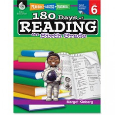 Shell Education 180 Days of Reading Grade 5 Book Printed/Electronic Manual Book by Margot Kinberg - Shell Educational Publishing Publication - CD-ROM, Book - Grade 6 - English