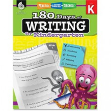 Shell Education Grade K 180 Days of Writing Book Printed Book - Book