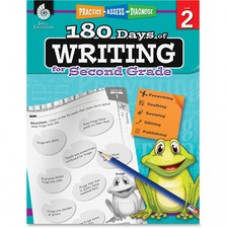 Shell Education 2nd Grade 180 Days of Writing Book Printed Book - Book