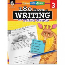 Shell Education 3rd Grade 180 Days of Writing Book Printed Book - Book