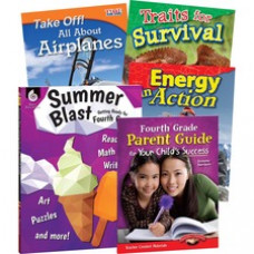 Shell Education Learn-At-Home Grade 4 Summer Bundle Printed Book by Jennifer Prior, Wendy Conklin, Suzanne I. Barchers - Book - Grade 3-4 - Multilingual