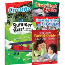 Shell Education Learn-At-Home Grade 5 Summer Bundle Printed Book by Suzanne I. Barchers, Wendy Conklin - Book - Grade 4-5 - Multilingual