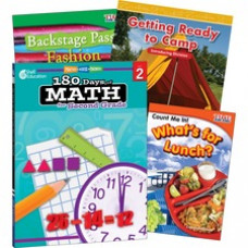 Shell Education Learn-At-Home Grade Level Math Bundle Printed Book - Book - Grade 2-3