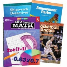 Shell Education Learn-At-Home Grade Level Math Bundle Printed Book - Book - Grade 5