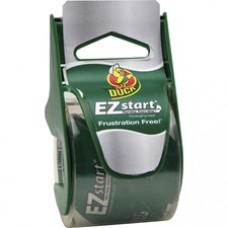 Duck Brand EZ Start Packaging Tape Dispenser - 1.88" Width x 66.60 ft Length - 2.60 mil - Dispenser Included - 1 / Roll - Clear
