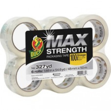 Duck Brand Brand Max Strength Packaging Tape - 55 yd Length - 6 / Pack - Clear
