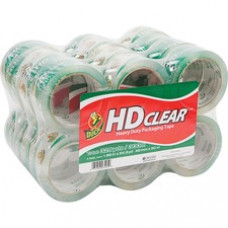 Duck Brand HD Clear Packing Tape - 1.88" Width x 54.60 yd Length - 3" Core - 2.60 mil - Acrylic Backing - Heavy Duty, Non-yellowing - 24 / Carton - Clear