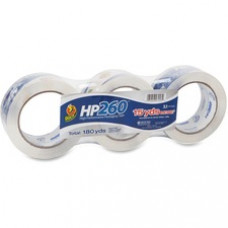 Duck Brand HP260 Packing Tape - 1.88" Width x 60 yd Length - 3" Core - 3.10 mil - Acrylic Backing - Non-yellowing - 3 / Pack - Clear