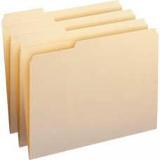 Smead Manila Folders with Reinforced Tab - Letter - 8 1/2