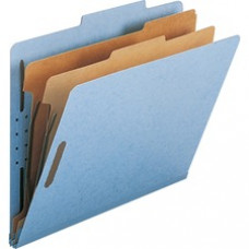 Smead 100% Recycled Pressboard Colored Classification Folders - Letter - 8 1/2" x 11" Sheet Size - 2" Expansion - 4 Fastener(s) - 1" Fastener Capacity, 2" Fastener Capacity - 2/5 Tab Cut - Right of Center Tab Location - 
