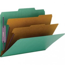 Smead Colored Pressboard Classification Folders with SafeSHIELD® Coated Fastener Technology - Letter - 8 1/2" x 11" Sheet Size - 2" Expansion - 2 Fastener(s) - 2" Fastener Capacity for Folder - 2/5 Tab Cut - Right 