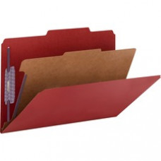 Smead Colored Pressboard Classification Folders with SafeSHIELD® Coated Fastener Technology - Legal - 8 1/2