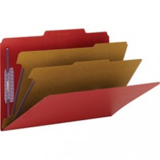 Smead Colored Pressboard Classification Folders with SafeSHIELD® Coated Fastener Technology - Legal - 8 1/2" x 14" Sheet Size - 2" Expansion - 2 Fastener(s) - 2" Fastener Capacity for Folder - 2/5 Tab Cut - Right of 