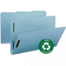 Smead 100% Recycled Pressboard Fastener Folders - Legal - 8 1/2