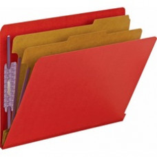Smead End Tab Colored Pressboard Classification Folders with SafeSHIELD® Coated Fastener Technology - Letter - 8 1/2